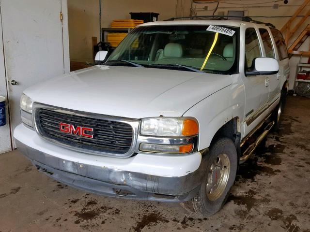 3GKFK16T61G229523 - 2001 GMC YUKON XL K WHITE photo 2