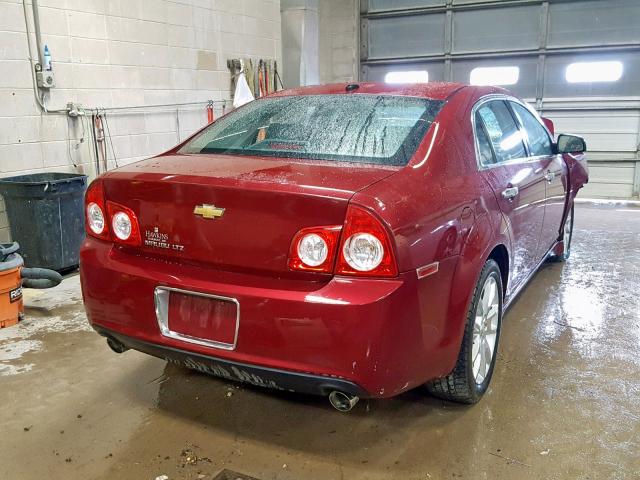 1G1ZE5E70BF124323 - 2011 CHEVROLET MALIBU LTZ 勃艮第红 照片 4