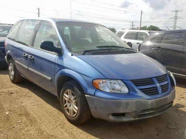 1D8GP25B17B209733 - 2007 DODGE CARAVAN SE BLUE photo 1