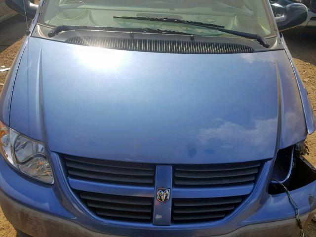 1D8GP25B17B209733 - 2007 DODGE CARAVAN SE BLUE photo 7