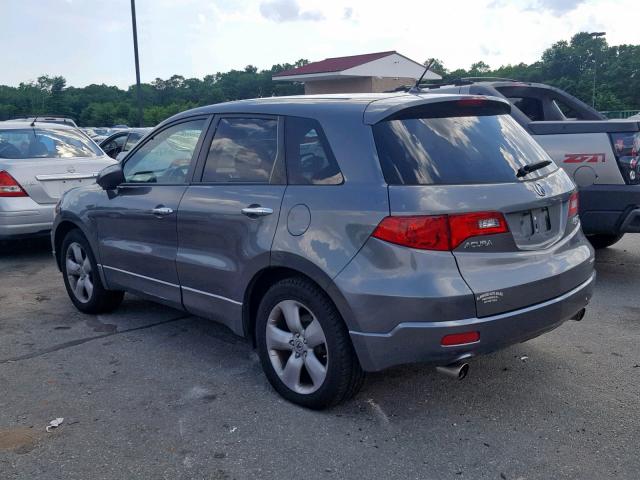 5J8TB182X8A006754 - 2008 ACURA RDX GRAY photo 3