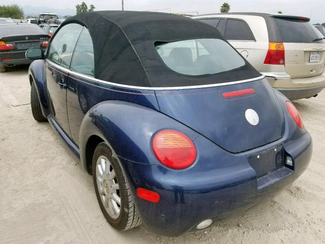 3VWCM31Y24M318791 - 2004 VOLKSWAGEN NEW BEETLE ლურჯი ფოტო 3