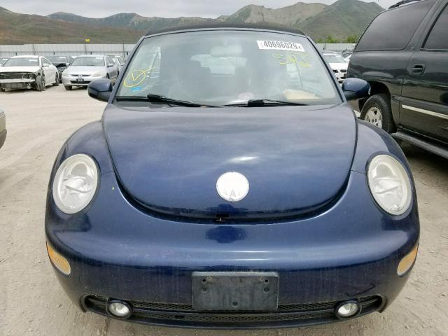 3VWCM31Y24M318791 - 2004 VOLKSWAGEN NEW BEETLE ლურჯი ფოტო 9