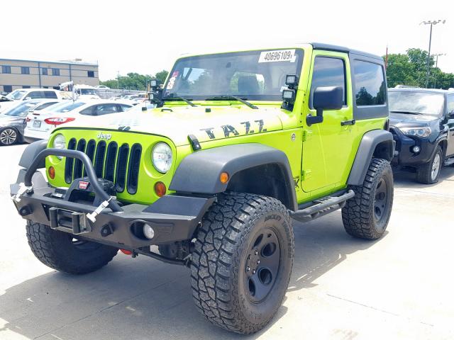 1C4AJWAG8CL253554 - 2012 JEEP WRANGLER S GREEN photo 2