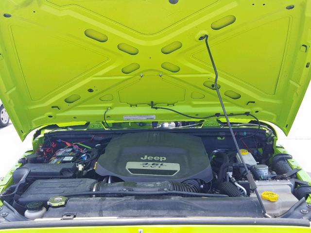 1C4AJWAG8CL253554 - 2012 JEEP WRANGLER S GREEN photo 7