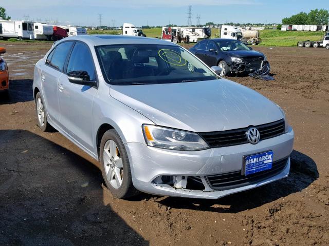 3VWLL7AJ5CM368077 - 2012 VOLKSWAGEN JETTA TDI SILVER photo 1