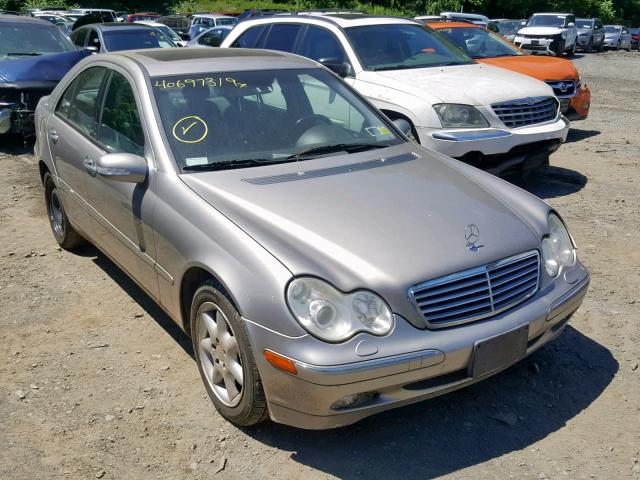 WDBRF84J03F373790 - 2003 MERCEDES-BENZ C GRAY photo 1