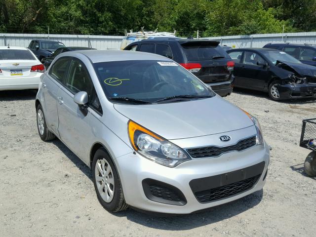 KNADN5A39E6420009 - 2014 KIA RIO EX SILVER photo 1