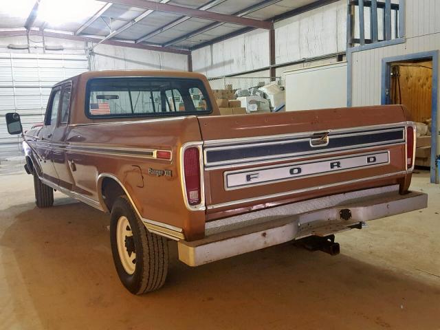 F25JKA03074 - 1976 FORD F250 XLT BROWN photo 3