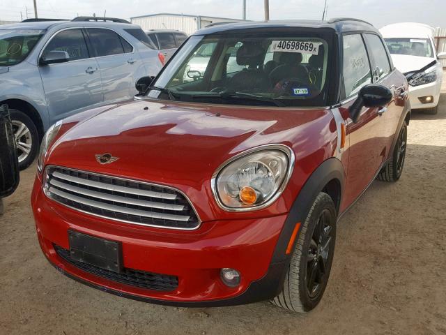 WMWZB3C57EWR41862 - 2014 MINI COOPER COU RED photo 2