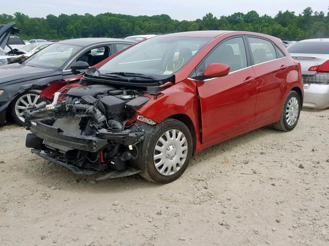 KMHD35LH8HU357496 - 2017 HYUNDAI ELANTRA GT RED photo 2