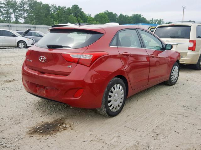 KMHD35LH8HU357496 - 2017 HYUNDAI ELANTRA GT RED photo 4