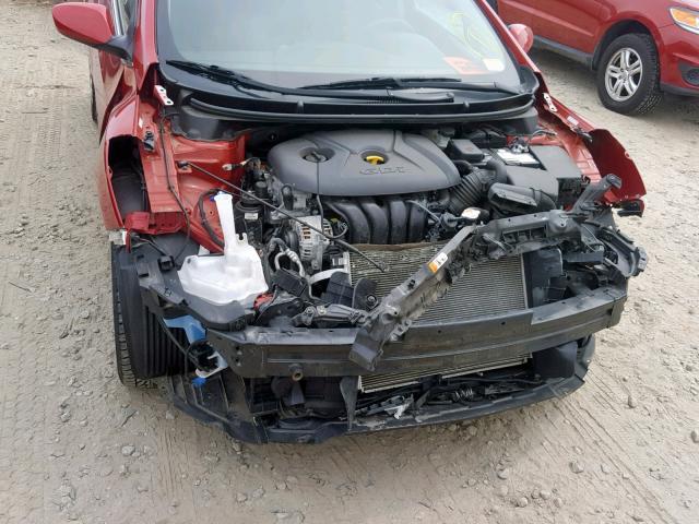 KMHD35LH8HU357496 - 2017 HYUNDAI ELANTRA GT RED photo 9