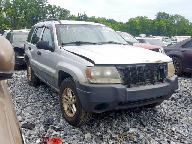 1J4GX48S54C163510 - 2004 JEEP GRAND CHER SILVER photo 1