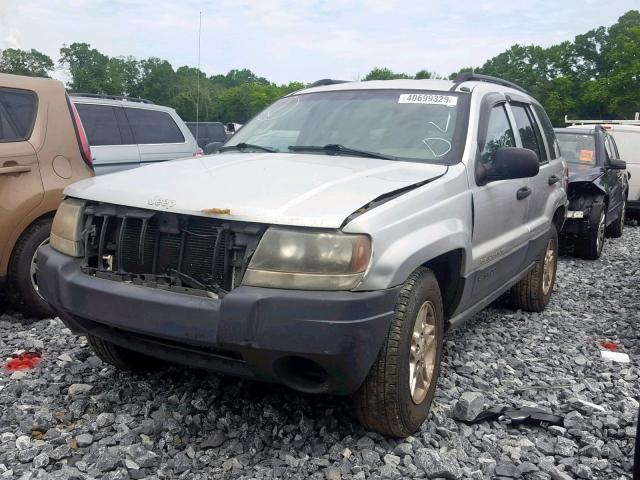 1J4GX48S54C163510 - 2004 JEEP GRAND CHER SILVER photo 2