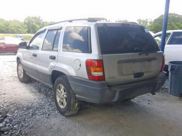 1J4GX48S54C163510 - 2004 JEEP GRAND CHER SILVER photo 3