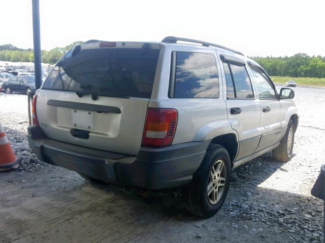 1J4GX48S54C163510 - 2004 JEEP GRAND CHER SILVER photo 4