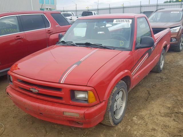1GCCS14W6T8171286 - 1996 CHEVROLET S TRUCK S1 RED photo 2