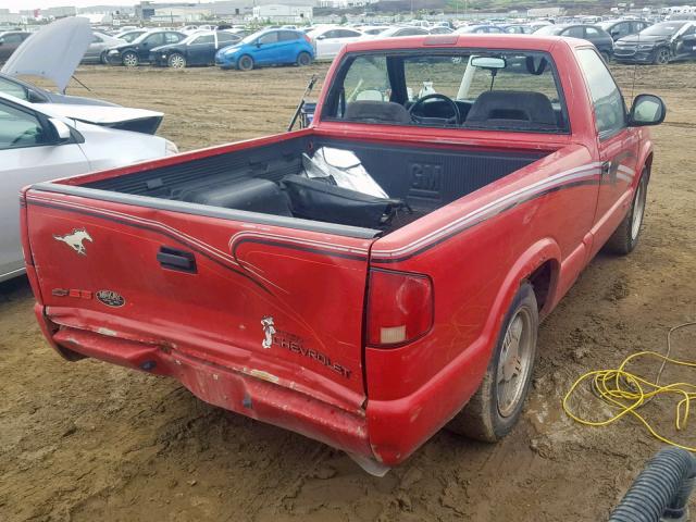 1GCCS14W6T8171286 - 1996 CHEVROLET S TRUCK S1 RED photo 4