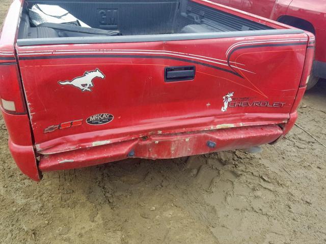 1GCCS14W6T8171286 - 1996 CHEVROLET S TRUCK S1 RED photo 9