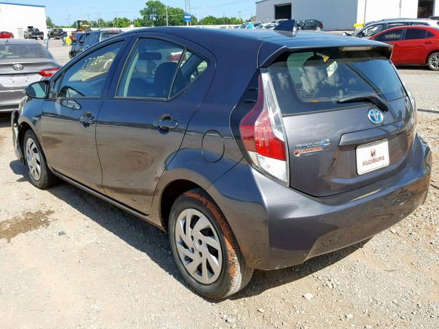 JTDKDTB36F1575549 - 2015 TOYOTA PRIUS C CHARCOAL photo 3