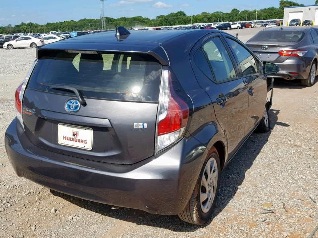 JTDKDTB36F1575549 - 2015 TOYOTA PRIUS C CHARCOAL photo 4