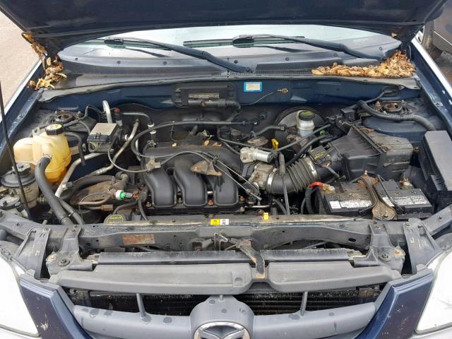 4F2CZ94193KM14235 - 2003 MAZDA TRIBUTE LX BLUE photo 7