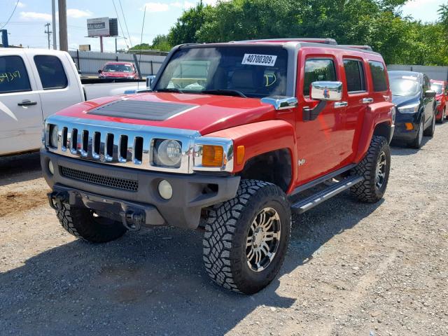 5GTDN136068290235 - 2006 HUMMER H3 RED photo 2