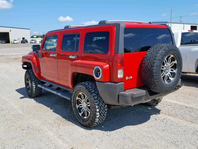 5GTDN136068290235 - 2006 HUMMER H3 RED photo 3