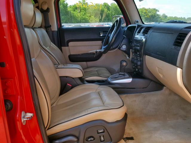 5GTDN136068290235 - 2006 HUMMER H3 RED photo 5