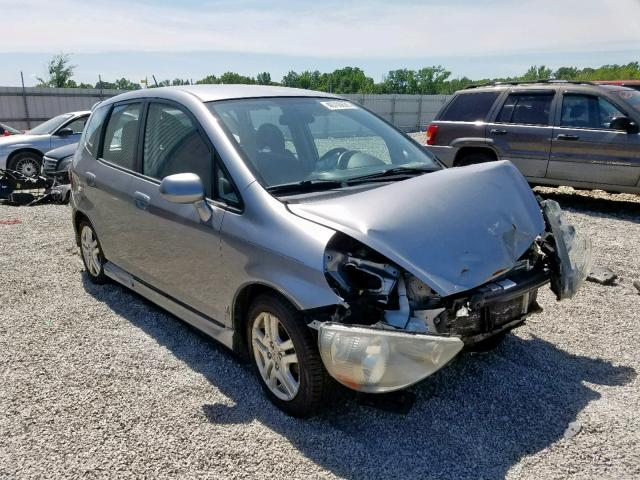 JHMGD38617S004522 - 2007 HONDA FIT S SILVER photo 1