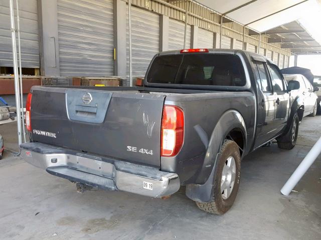 1N6AD09W77C438178 - 2007 NISSAN FRONTIER C GRAY photo 4