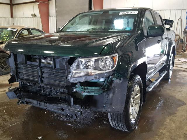 1GCGTCE35G1195334 - 2016 CHEVROLET COLORADO L GREEN photo 2