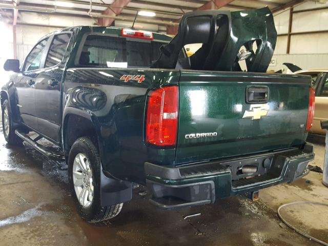 1GCGTCE35G1195334 - 2016 CHEVROLET COLORADO L GREEN photo 3