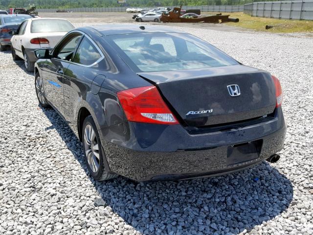 1HGCS1B83CA014376 - 2012 HONDA ACCORD EXL BLACK photo 3