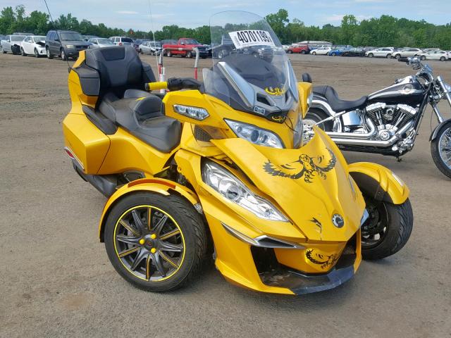 2BXNBDD19EV008578 - 2014 CAN-AM SPYDER ROA YELLOW photo 1