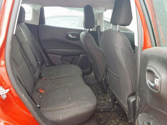 3C4NJCAB8JT488235 - 2018 JEEP COMPASS SP წითელი ფოტო 6
