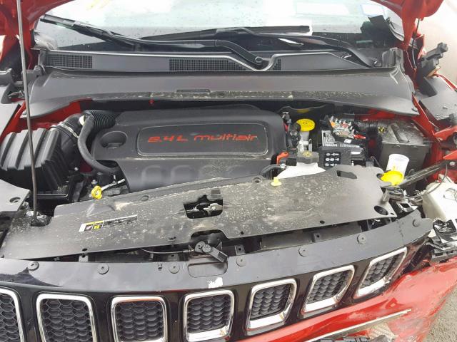 3C4NJCAB8JT488235 - 2018 JEEP COMPASS SP წითელი ფოტო 7