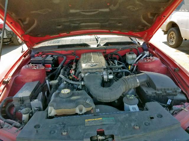 1ZVFT82H575363858 - 2007 FORD MUSTANG GT RED photo 7