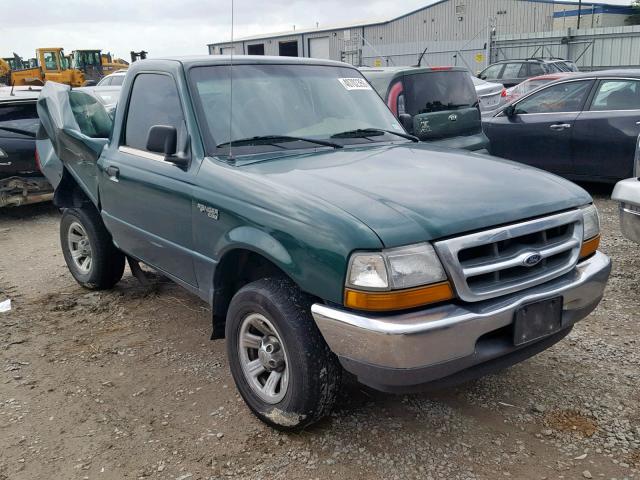 1FTYR10C4YPB46719 - 2000 FORD RANGER GREEN photo 1