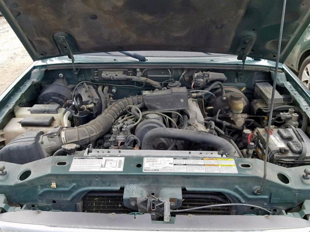 1FTYR10C4YPB46719 - 2000 FORD RANGER GREEN photo 7