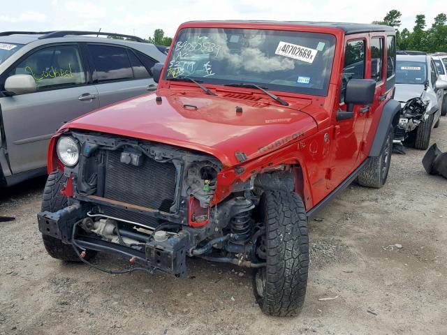 1C4BJWFG8DL672048 - 2013 JEEP WRANGLER U RED photo 2