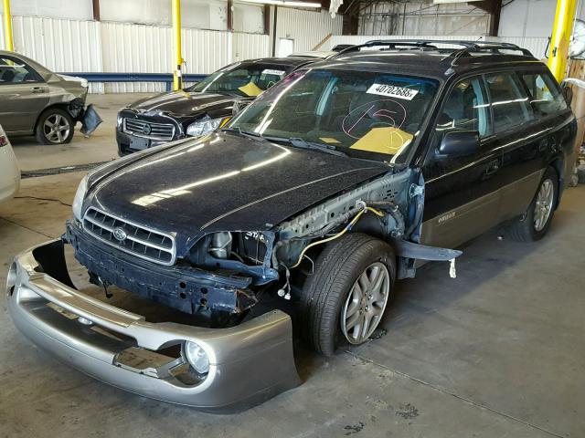 4S3BH665016631658 - 2001 SUBARU LEGACY OUT BLACK photo 2