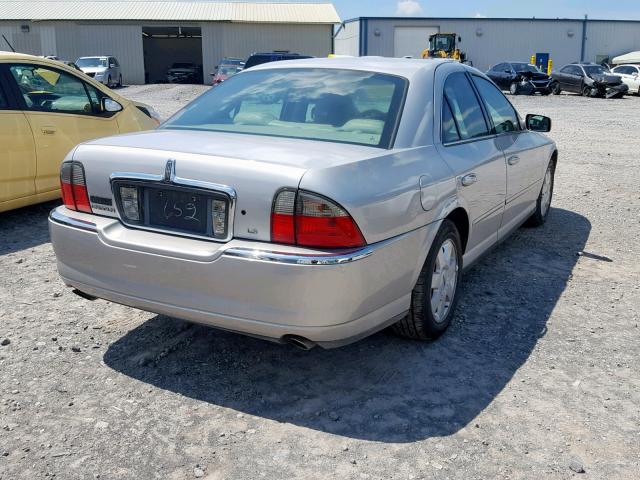 1LNHM86S54Y675652 - 2004 LINCOLN LS SILVER photo 4