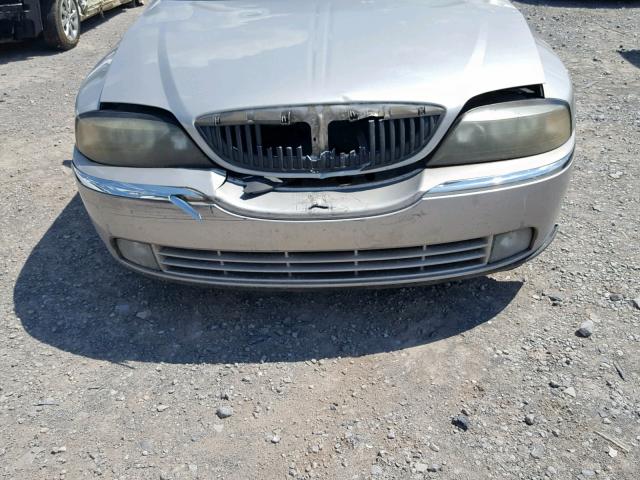 1LNHM86S54Y675652 - 2004 LINCOLN LS SILVER photo 9