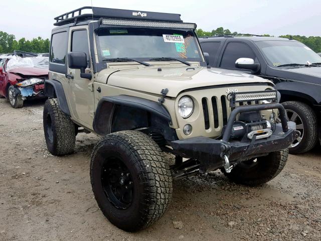 1C4AJWAG6HL640546 - 2017 JEEP WRANGLER S TAN photo 1