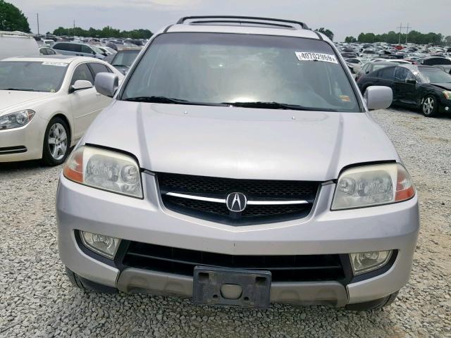 2HNYD18892H525042 - 2002 ACURA MDX TOURIN SILVER photo 9