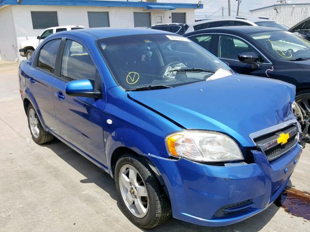 KL1TG56687B042133 - 2007 CHEVROLET AVEO LT BLUE photo 1