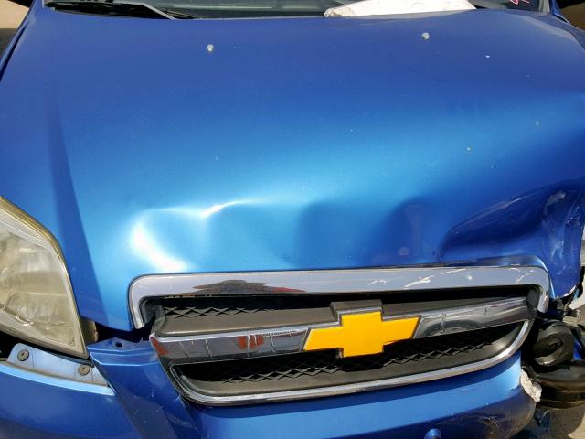 KL1TG56687B042133 - 2007 CHEVROLET AVEO LT BLUE photo 7