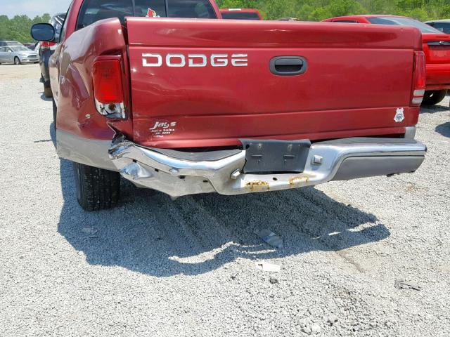 1B7FL26X9VS275119 - 1997 DODGE DAKOTA RED photo 9